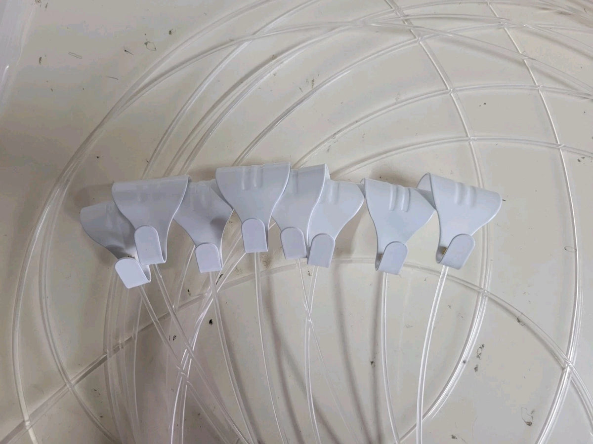 8 x picture rail hanging kits hanging hooks white 4kg range