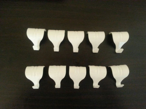 10 x picture rail hooks white