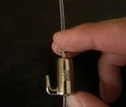 4 x Picture Rail Hooks White with Hanging Kit Capacity 10kg