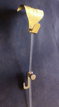 6 x Picture Rail Hooks Gold with Hanging Kit Maximum Capacity 4kg